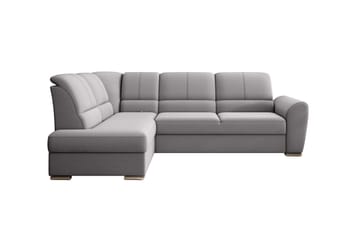 Sajmon Bäddsoffa m. Schäslong 3-sits - Grå - Möbler - Soffa - Bäddsoffa - Bäddsoffa längsbäddad