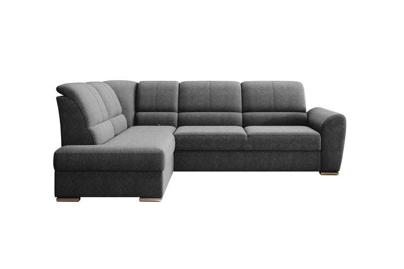 Sajmon Bäddsoffa m. Schäslong 3-sits, Grå