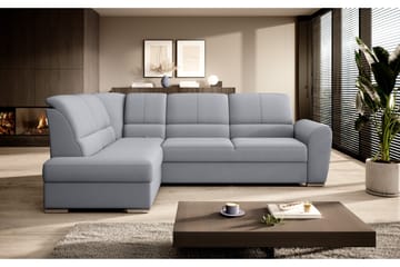 Sajmon Bäddsoffa m. Schäslong 3-sits - Grå - Möbler - Soffa - Bäddsoffa - Bäddsoffa längsbäddad