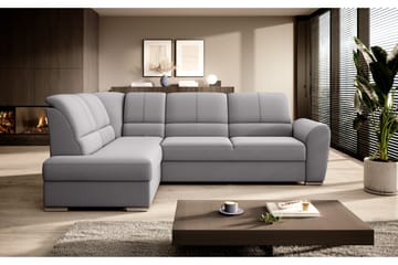 Sajmon Bäddsoffa m. Schäslong 3-sits - Grå - Möbler - Soffa - Bäddsoffa - Bäddsoffa längsbäddad