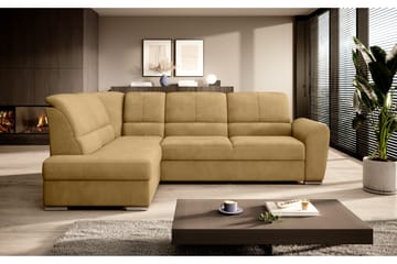 Sajmon Bäddsoffa m. Schäslong 3-sits - Gul - Möbler - Soffa - Bäddsoffa - Bäddsoffa längsbäddad