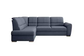 Sajmon Bäddsoffa m. Schäslong 3-sits - Mörkblå - Möbler - Soffa - Bäddsoffa - Bäddsoffa längsbäddad