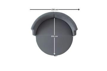 Salrican Bäddsoffa 3-sits - Grå - Möbler - Soffa - Bäddsoffa - 3 sits bäddsoffa