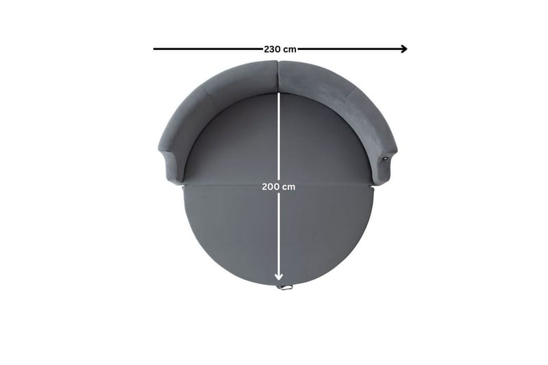 Salrican Bäddsoffa 3-sits - Grå - Möbler - Soffa - Bäddsoffa - 3 sits bäddsoffa