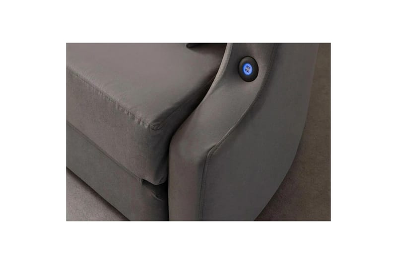 Salrican Bäddsoffa 3-sits - Grå - Möbler - Soffa - Bäddsoffa - 3 sits bäddsoffa