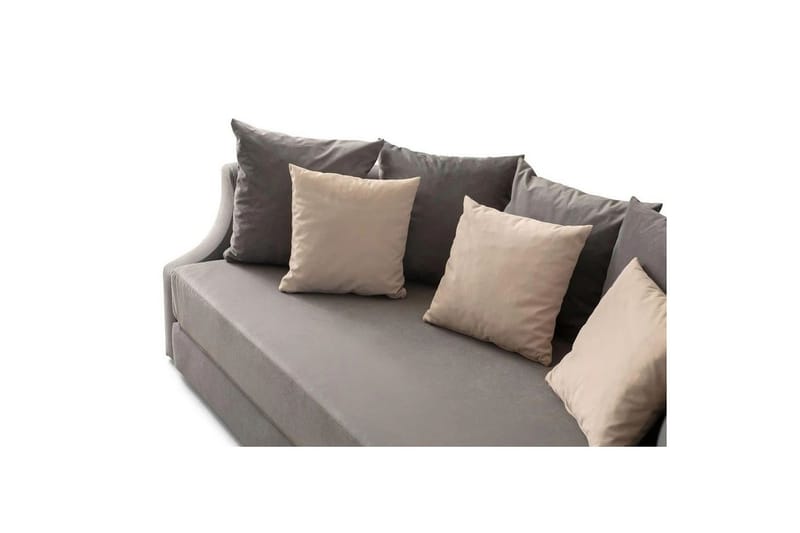 Salrican Bäddsoffa 3-sits - Grå - Möbler - Soffa - Bäddsoffa - 3 sits bäddsoffa