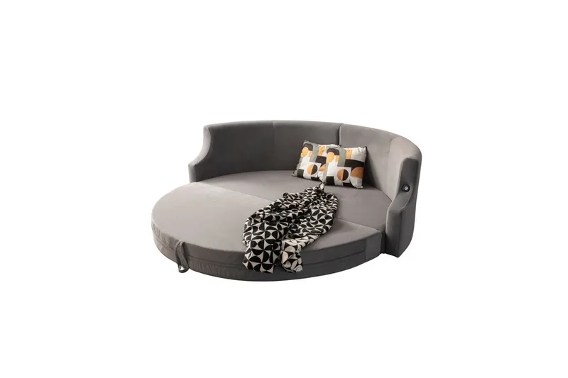 Salrican Bäddsoffa 3-sits - Grå - Möbler - Soffa - Bäddsoffa - 3 sits bäddsoffa