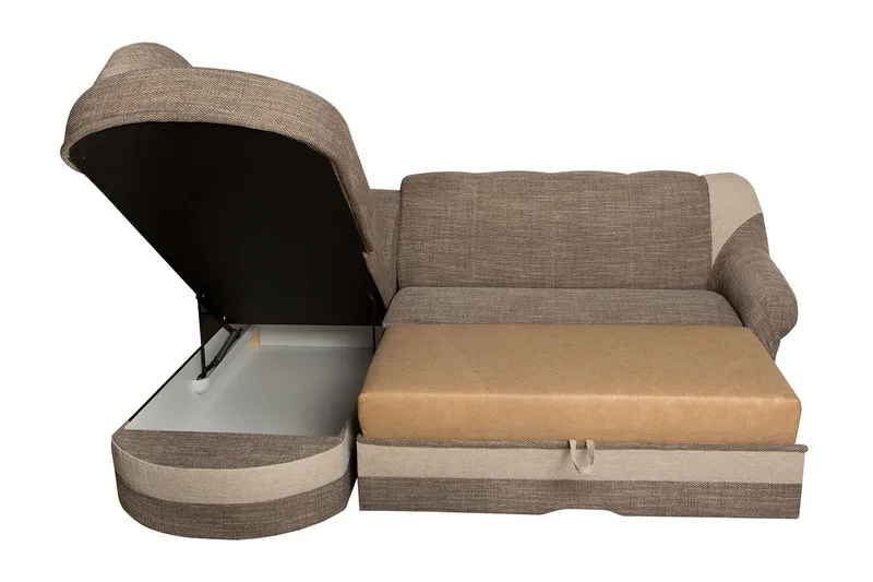 Sandra Hörnbäddsoffa - Svart - Möbler - Soffa - Bäddsoffa - Bäddsoffa längsbäddad