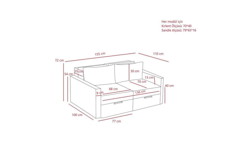 Savra Bäddsoffa 2-sits - Grå - Möbler - Soffa - Bäddsoffa - Bäddsoffa divan