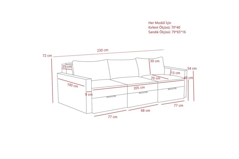 Savra Bäddsoffa 3-sits - Antracit - Möbler - Soffa - Bäddsoffa - Bäddsoffa divan