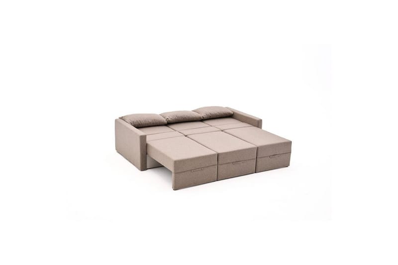 Savra Bäddsoffa 3-sits - Brun - Möbler - Soffa - Bäddsoffa - 3 sits bäddsoffa