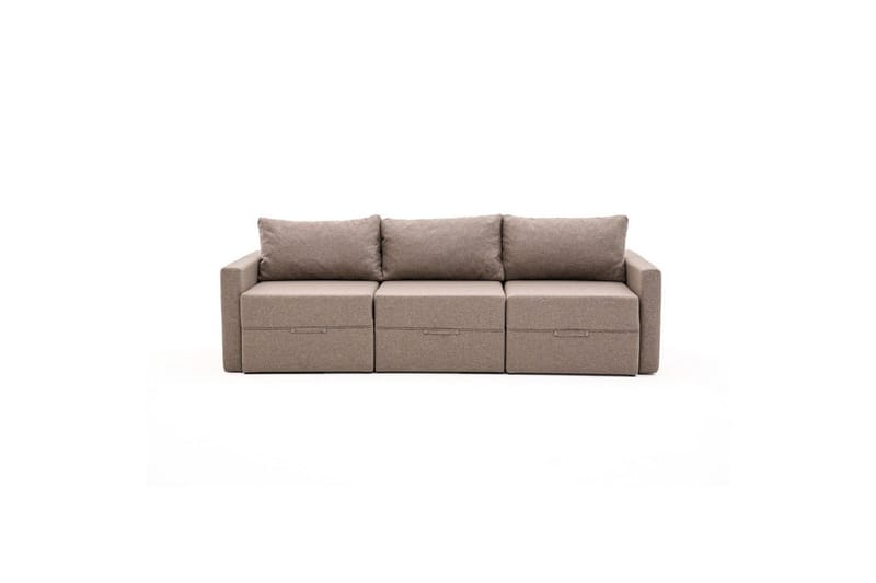 Savra Bäddsoffa 3-sits - Brun - Möbler - Soffa - Bäddsoffa - Bäddsoffa divan