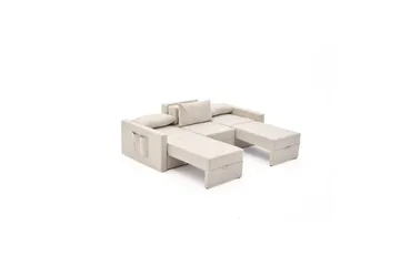Savra Bäddsoffa 3-sits - Cream - Möbler - Soffa - Bäddsoffa - 3 sits bäddsoffa