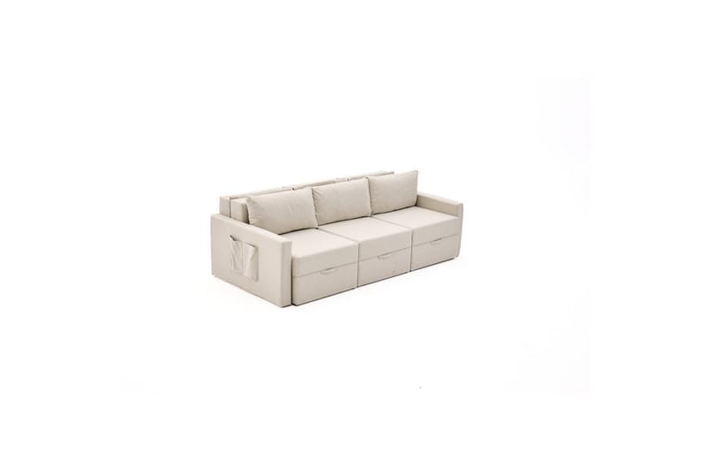 Savra Bäddsoffa 3-sits - Cream - Möbler - Soffa - Bäddsoffa - Bäddsoffa divan