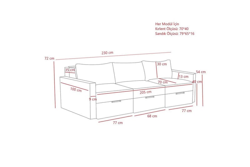 Savra Bäddsoffa 3-sits - Cream - Möbler - Soffa - Bäddsoffa - 3 sits bäddsoffa