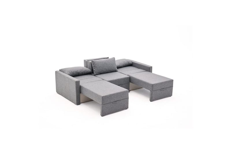 Savra Bäddsoffa 3-sits - Grå - Möbler - Soffa - Bäddsoffa - 3 sits bäddsoffa