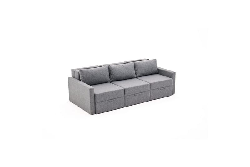 Savra Bäddsoffa 3-sits - Grå - Möbler - Soffa - Bäddsoffa - Bäddsoffa divan