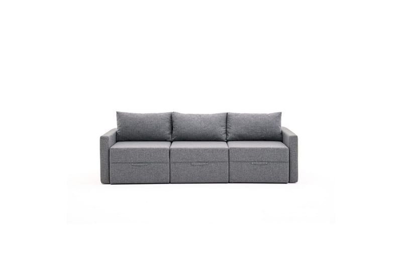 Savra Bäddsoffa 3-sits - Grå - Möbler - Soffa - Bäddsoffa - Bäddsoffa divan