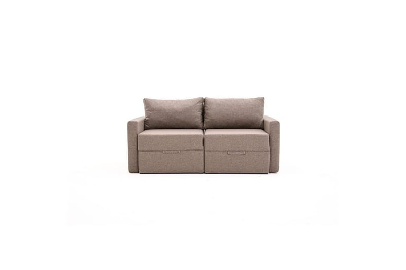 Savra Bäddsoffa med Divan 2-sits - Brun - Möbler - Soffa - Bäddsoffa - 2 sits bäddsoffa