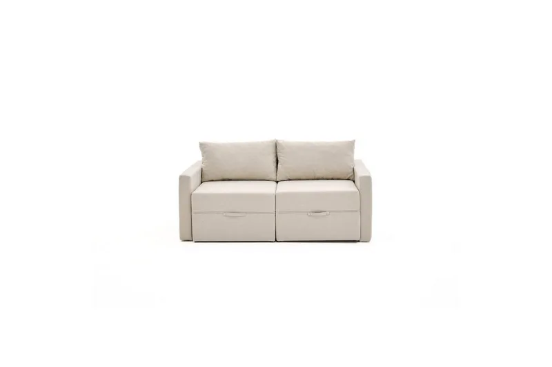 Savra Bäddsoffa med Divan 2-sits - Cream - Möbler - Soffa - Bäddsoffa - Bäddsoffa divan