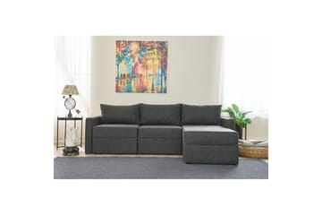 Savra Bäddsoffa med Divan 3-sits - Antracit - Möbler - Soffa - Bäddsoffa - Hörnbäddsoffa