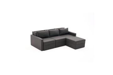 Savra Bäddsoffa med Divan 3-sits - Antracit - Möbler - Soffa - Bäddsoffa - Hörnbäddsoffa