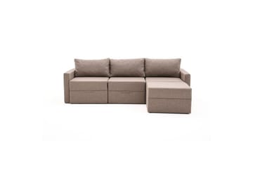 Savra Bäddsoffa med Divan 3-sits - Brun - Möbler - Soffa - Bäddsoffa - Hörnbäddsoffa