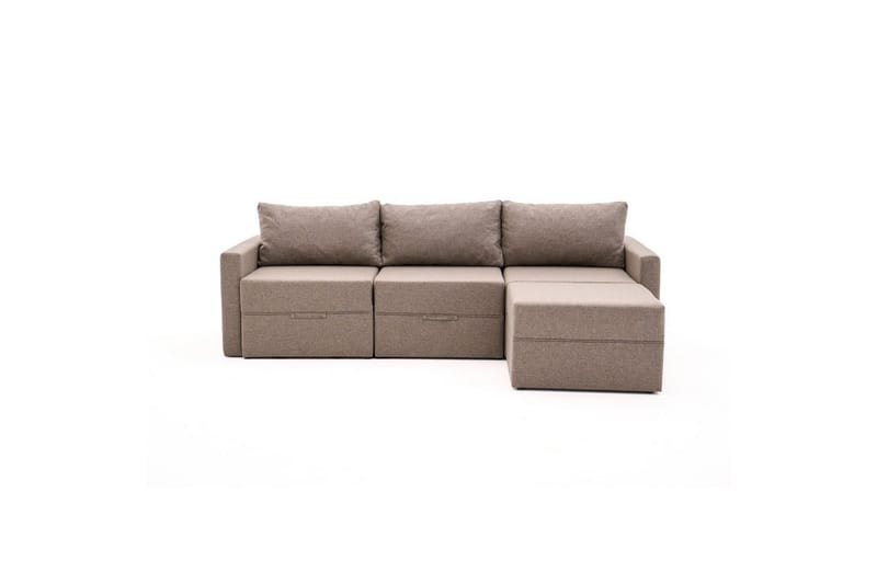 Savra Bäddsoffa med Divan 3-sits - Brun - Möbler - Soffa - Bäddsoffa - Hörnbäddsoffa