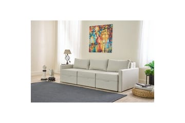 Savra Bäddsoffa med Divan 3-sits - Cream - Möbler - Soffa - Bäddsoffa - Hörnbäddsoffa