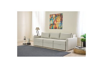 Savra Bäddsoffa med Divan 3-sits - Cream - Möbler - Soffa - Bäddsoffa - Hörnbäddsoffa