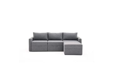Savra Bäddsoffa med Divan 3-sits - Grå - Möbler - Soffa - Bäddsoffa - Hörnbäddsoffa