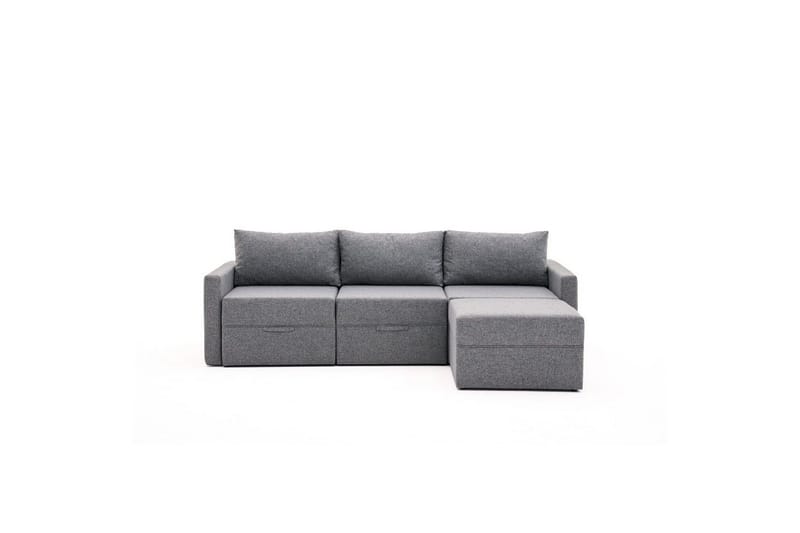 Savra Bäddsoffa med Divan 3-sits - Grå - Möbler - Soffa - Bäddsoffa - Hörnbäddsoffa