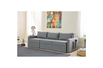 Savra Bäddsoffa med Divan 3-sits - Grå - Möbler - Soffa - Bäddsoffa - Hörnbäddsoffa