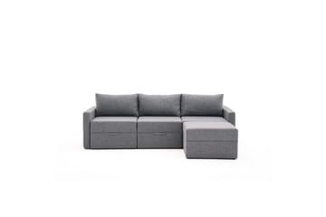 Savra Bäddsoffa med Divan 3-sits - Grå - Möbler - Soffa - Bäddsoffa - Hörnbäddsoffa