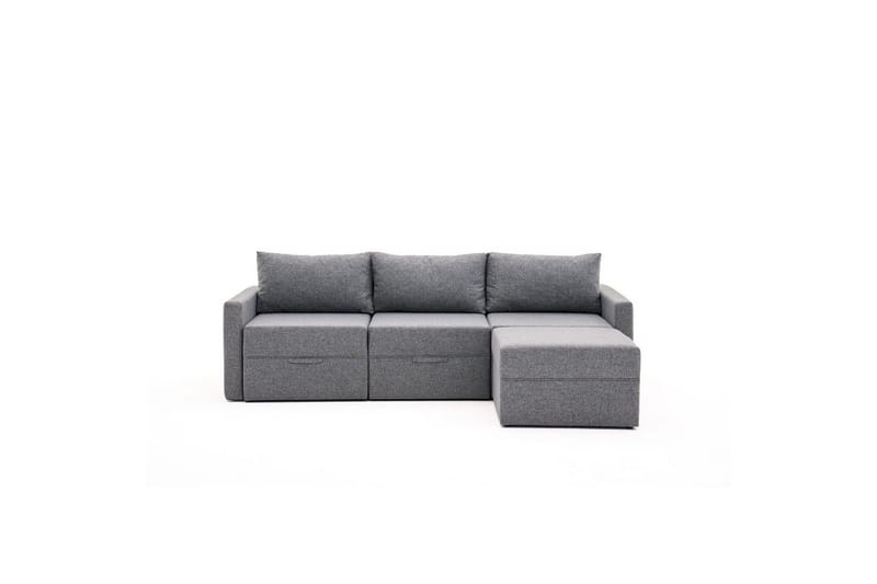 Savra Bäddsoffa med Divan 3-sits - Grå - Möbler - Soffa - Bäddsoffa - Hörnbäddsoffa