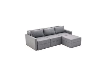 Savra Bäddsoffa med Divan 3-sits - Grå - Möbler - Soffa - Bäddsoffa - Hörnbäddsoffa