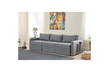 Savra Bäddsoffa med Divan 3-sits - Grå - Möbler - Soffa - Bäddsoffa - Hörnbäddsoffa