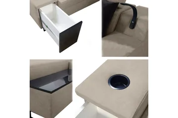 Seginus Bäddsoffa m. Divan Förvaring 3-sits 226x127 - Grön - Möbler - Soffa - Bäddsoffa - Bäddsoffa divan