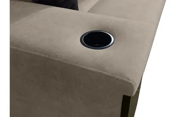 Seginus Hörnbäddsoffa 4-sits 210x127 - Svart - Möbler - Soffa - Bäddsoffa - Hörnbäddsoffa
