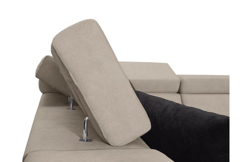 Seginus Hörnbäddsoffa m. Divan 5-sits 268x127 - Svart - Möbler - Soffa - Bäddsoffa - Bäddsoffa längsbäddad
