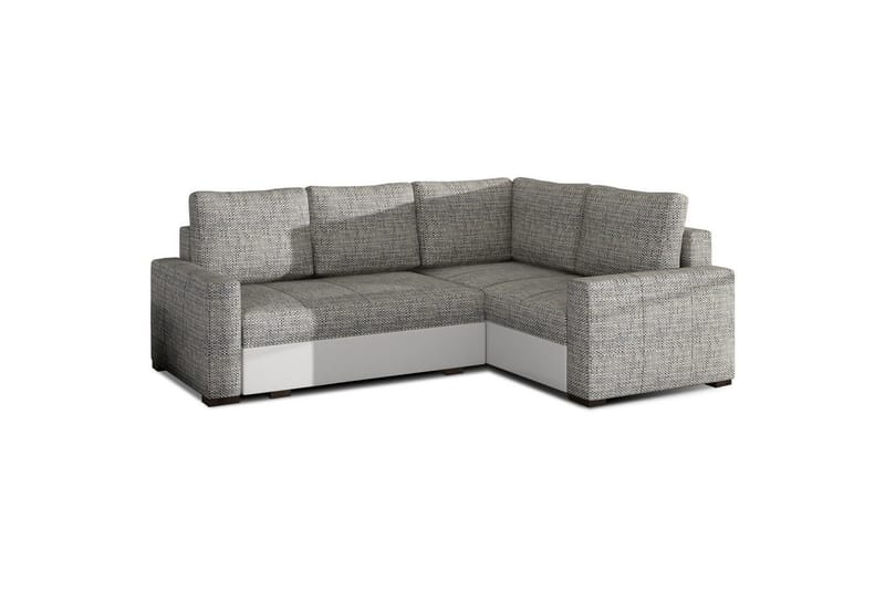 Sektion Eltap Corona 235x162x90 cm - Berlin 01, Soft 17, Grå, Vit, Höger - Möbler - Soffa - Bäddsoffa - Hörnbäddsoffa