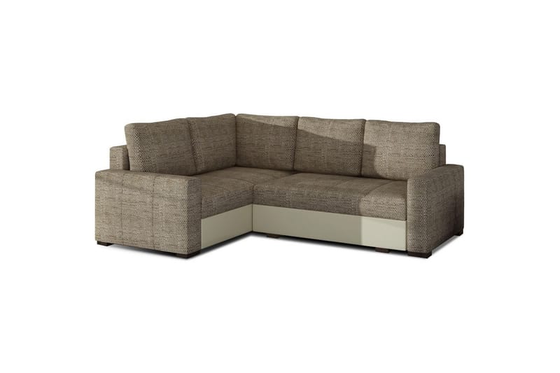 Sektion Eltap Corona 235x162x90 cm - Berlin 03, Soft 33, Beige, Vänster - Möbler - Soffa - Bäddsoffa - Hörnbäddsoffa
