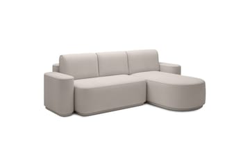 Sektionssoffa Eltap Aurumm 285x92x180 cm - Amore 01, Vit, Höger - Möbler - Soffa - Bäddsoffa - Bäddsoffa divan