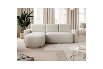 Sektionssoffa Eltap Aurumm 285x92x180 cm - Amore 01, Vit, Vänster - Möbler - Soffa - Bäddsoffa - Bäddsoffa divan