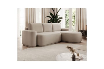 Sektionssoffa Eltap Aurumm 285x92x180 cm - Amore 18, Beige, Höger - Möbler - Soffa - Bäddsoffa - Bäddsoffa divan