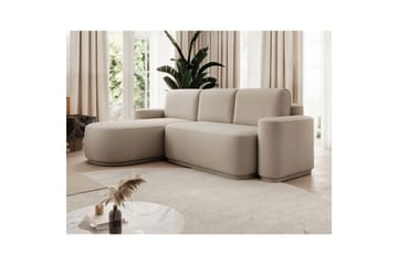 Sektionssoffa Eltap Aurumm 285x92x180 cm - Amore 18, Beige, Vänster - Möbler - Soffa - Bäddsoffa - Bäddsoffa divan
