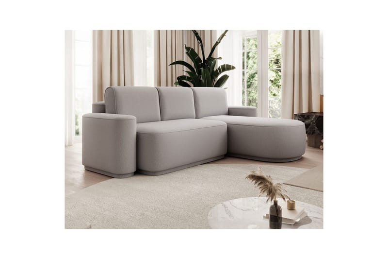 Sektionssoffa Eltap Aurumm 285x92x180 cm - Enjoy 04, Grå, Höger - Möbler - Soffa - Bäddsoffa - Bäddsoffa divan
