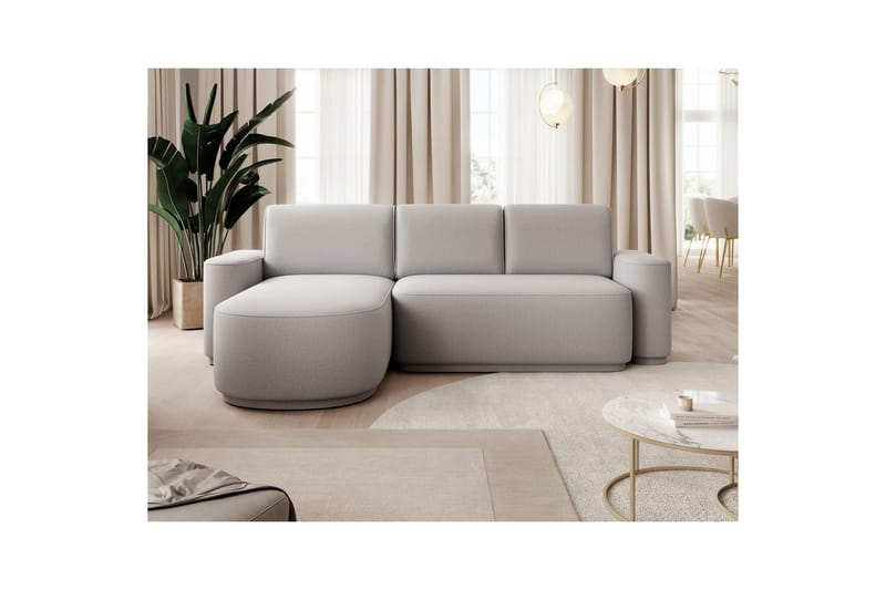 Sektionssoffa Eltap Aurumm 285x92x180 cm - Enjoy 04, Grå, Vänster - Möbler - Soffa - Bäddsoffa - Bäddsoffa divan