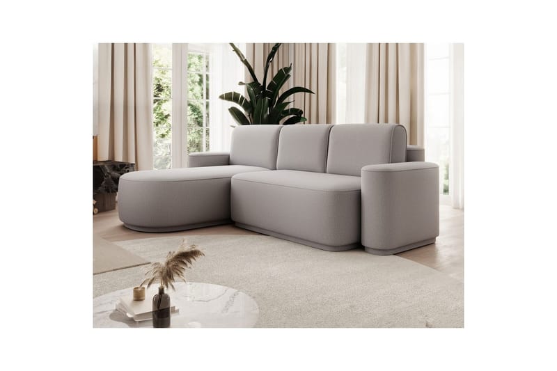 Sektionssoffa Eltap Aurumm 285x92x180 cm - Enjoy 04, Grå, Vänster - Möbler - Soffa - Bäddsoffa - Bäddsoffa divan