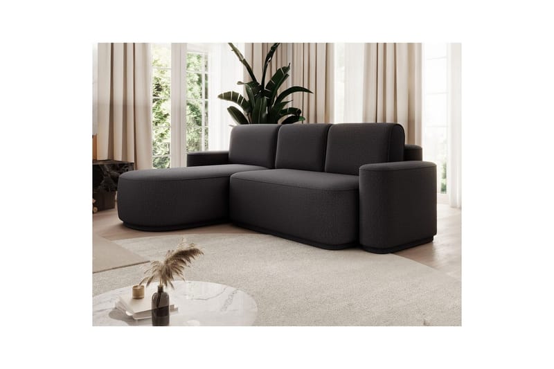 Sektionssoffa Eltap Aurumm 285x92x180 cm - Enjoy 05, Mörkgrå, Vänster - Möbler - Soffa - Bäddsoffa - Bäddsoffa divan